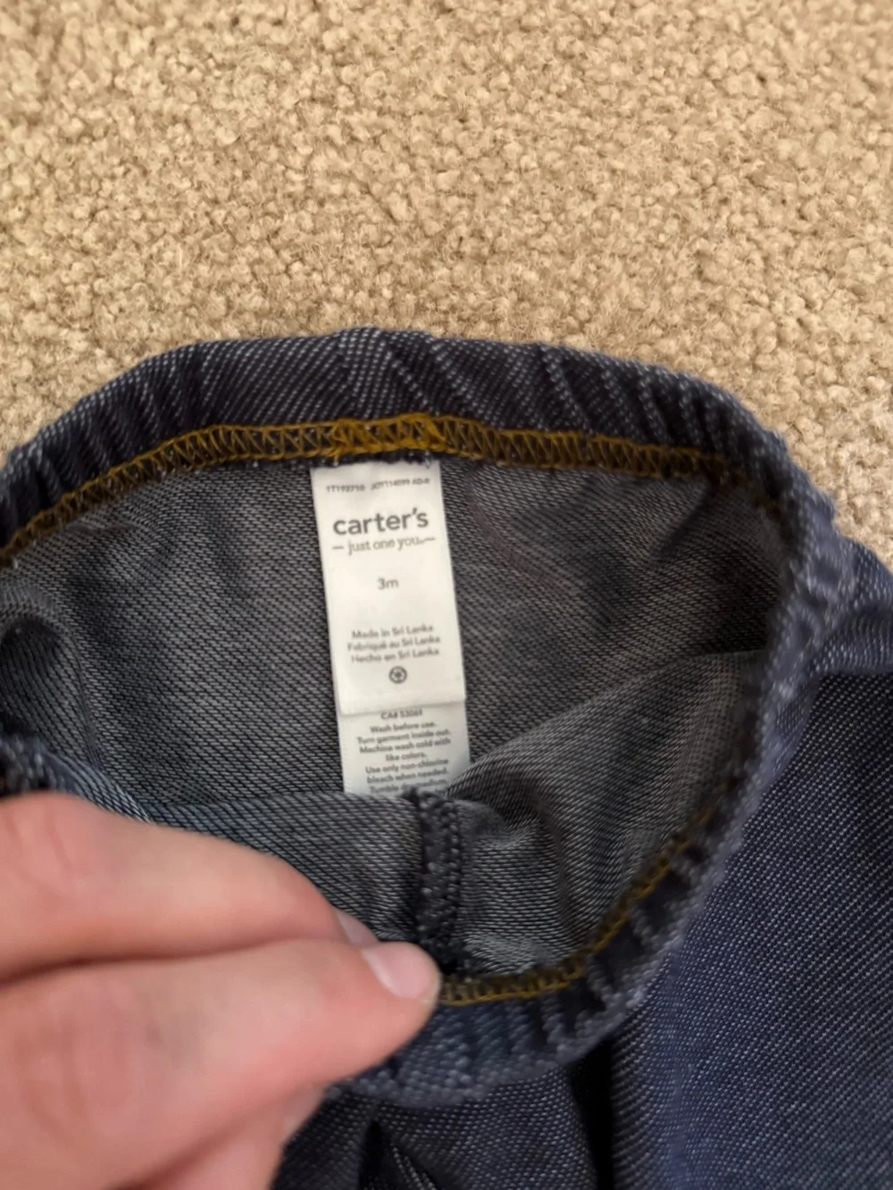 Carter's Dark Blue Stretch Knit Leggings